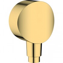 Hansgrohe Schlauchanschluss DN15 Fixfit S mit Rückflussverhinderer polished gold