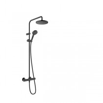 Hansgrohe Showerpipe 200 1jet Vernis Blend mattschwarz mit Brausethermostat