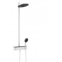 HG Showerpipe Pulsify 260 2jet mit Brausethermostat Aufputz mattweiss