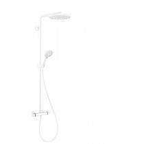 Hansgrohe Raindance Select S Showerpipe 240 1jet PowderRain mit Thermostat, weiß matt 27633700
