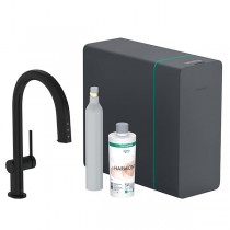 Hansgrohe SodaSystem 210 Aqittura M91 Ausziehauslauf 1j sBox Starter Set Matt Black