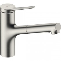 Hansgrohe Spültischmischer 150 Zesis M33 Ausziehbrause 2jet edelstahl-optik