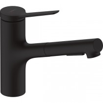 Hansgrohe Spültischmischer 150 Zesis M33 Ausziehbrause 2jet mattschwarz