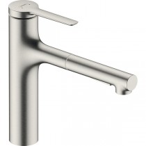 Hansgrohe Spültischmischer 160 Zesis M33 Ausziehbrause 2jet edelstahl-optik
