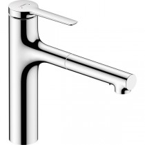 Hansgrohe Spültischmischer 160 Zesis M33 Metall Ausziehbrause Pro 2jet chrom