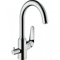 Hansgrohe Spültischmischer 220 Schwenkauslauf mit Geräteabsperrventil M424-H220 chrom