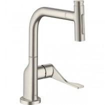 Hansgrohe Spültischmischer 230 Select 2jet Axor Citterio Ausziehbrause sBox steel