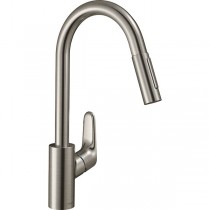 Hansgrohe Spültischmischer 240 Focus M41 Eco Ausziehbrause 2jet edelstahl-optik