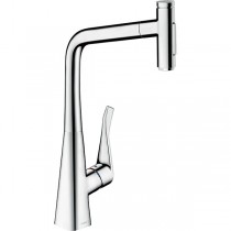Hansgrohe Spültischmischer 320 Metris Select M71 Ausziehbrause 2jet chrom