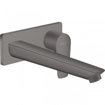 Hansgrohe 2-Loch Waschtischmischer Unterputz Talis E F-Set langer Auslauf brushed black chrome
