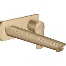 Hansgrohe 2-Loch Waschtischmischer Unterputz Talis E F-Set langer Auslauf brushed bronze