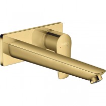 Hansgrohe 2-Loch Waschtischmischer Unterputz Talis E F-Set langer Auslauf polished gold