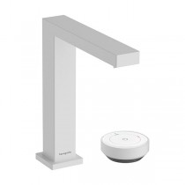 Hansgrohe Tecturis E 2-Loch Waschtischmischer 150 CoolStart EcoSmart+ mit Ablaufgarnitur Mattweiß