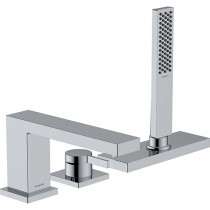 Hansgrohe Tecturis E 3-Loch Einhebel-Wannenrandmischer mit sBox Chrom