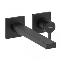 Hansgrohe Tecturis E Einhebel-Waschtischmischer Unterputz für Wandmontage EcoSmart+ mit Auslauf 22,5 cm Mattschwarz