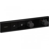 Hansgrohe Thermostat Unterputz RainSelect Fertigset 2 Verbraucher mattschwarz