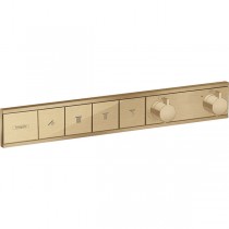 Hansgrohe Thermostat Unterputz RainSelect Fertigset 4 Verbraucher brushed bronze