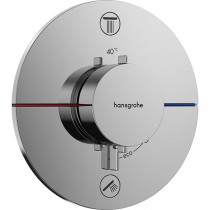 Hansgrohe Thermostat UP ShowerSelect Comfort S Fertigset 2 Verbraucher chrom