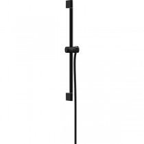 Hansgrohe Unica Brausestange Pulsify S 65 cm mit Push Handbrausehalter und Isiflex Brauseschlauch 160 cm Mattschwarz