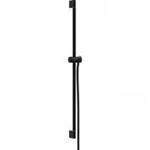 Hansgrohe Unica Brausestange Pulsify S 90 cm mit Push Handbrausehalter und Isiflex Brauseschlauch 160 cm Mattschwarz