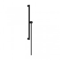 Hansgrohe Unica Brausestange S Puro 65 cm mit Easy Slide Handbrausehalter und Isiflex Brauseschlauch 160 cm Mattschwarz