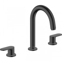 Hansgrohe 3-Loch Waschtischarmatur Vernis Blend mattschwarz