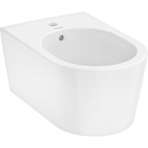Hansgrohe Wand Bidet EluPura S 540 mm mit Hahnloch und Überlauf weiß