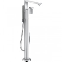 Hansgrohe Wannenmischer Axor Edge Fertigset zur Bodenmontage Diamantschliff chrom