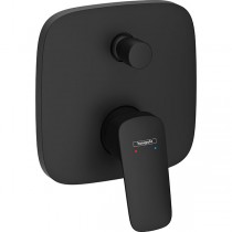 Hansgrohe Wannenmischer Unterputz Logis Fertigset Matt Black m.Sicherungskombination