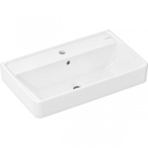 Hansgrohe Waschtisch Compact Xanuia Q 650x390mm mit Hahnloch u.Überlauf,SmartClean weiß