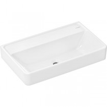 Hansgrohe Waschtisch Compact Xanuia Q 650x390mm ohne Hahnloch u.Überlauf, SMC weiß