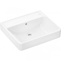 Hansgrohe Waschtisch Xanuia Q 550x480 mm ohne Hahnloch m.Überlauf, SMC weiß