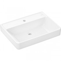 Hansgrohe Waschtisch Xanuia Q 650x480mm m.Hahnloch ohne Überlauf, SMC weiß