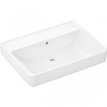 Hansgrohe Waschtisch Xanuia Q 650x480mm ohne Hahnloch m.Überlauf, SMC weiß