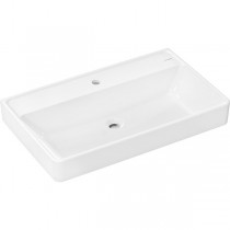 Hansgrohe Waschtisch Xanuia Q 800x480mm m.Hahnloch ohne Überlauf, SMC weiß