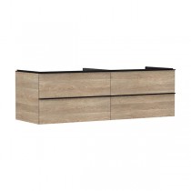 Hansgrohe Waschtischunterschrank Xelu Q ECHN 1180x540mm m.4SK f.Kons.m.AWT Matt Black