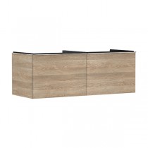Hansgrohe Waschtischunterschrank Xelu Q ECHN 1360x540mm 2SK f.Kons.m.AWT ge chr