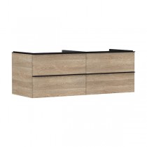 Hansgrohe Waschtischunterschrank Xelu Q ECHN 1360x550mm m.4SK f.Kons.m.AWT Matt Black
