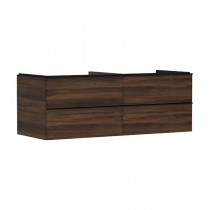 Hansgrohe Waschtischunterschrank Xelu Q NBD 1360x550mm m. 4SK f.Kons.m.AWT Matt Black