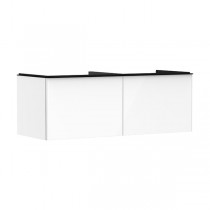 Hansgrohe Waschtischunterschrank Xelu Q we hgl 1360x540mm 2SK f.Kon./AWT ge Matt Black