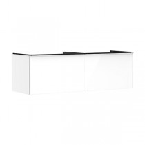 Hansgrohe Waschtischunterschrank Xelu Q we hgl 1560x540mm 2SK f.Kon./AWT ge chr