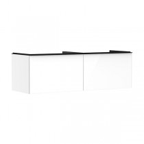 Hansgrohe Waschtischunterschrank Xelu Q we hgl 1560x540mm 2SK f.Kon./AWT ge Matt Black