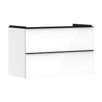 Hansgrohe Waschtischunterschrank Xelu Q we hgl 980x475mm mit 2 SK für WT Matt Black