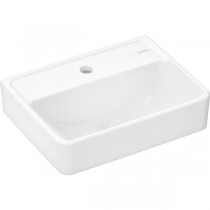 Hansgrohe Xanuia Q Handwaschbecken 450/340 mit Hahnloch ohne Überlauf Weiß