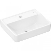 Hansgrohe Xanuia Q Handwaschbecken 500/390 mit Hahnloch ohne Überlauf, SmartClean Weiß