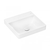 Hansgrohe Xelu Q Aufsatz-Handwaschbecken geschliffen 500/480 ohne Hahnloch und Überlauf, SmartClean Weiß
