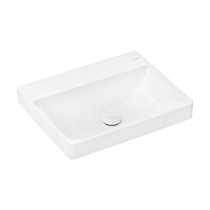 Hansgrohe Xelu Q Aufsatzwaschtisch geschliffen 600/480 ohne Hahnloch und Überlauf, SmartClean Weiß