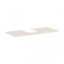 Hansgrohe Xevolos E Konsole 1180/550 mit Ausschnitt mittig für Aufsatzwaschtisch geschliffen 500/480 und 600/480 Sandbeige Matt