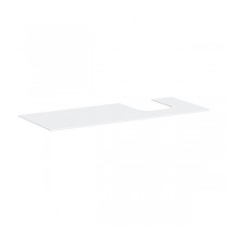 Hansgrohe Xevolos E Konsole 1370/550 mit Ausschnitt rechts für Aufsatzwaschtisch geschliffen 500/480 Mattweiß