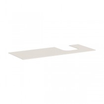 Hansgrohe Xevolos E Konsole 1370/550 mit Ausschnitt rechts für Aufsatzwaschtisch geschliffen 500/480 Sandbeige Matt